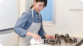 エアコンクリーニングの様子